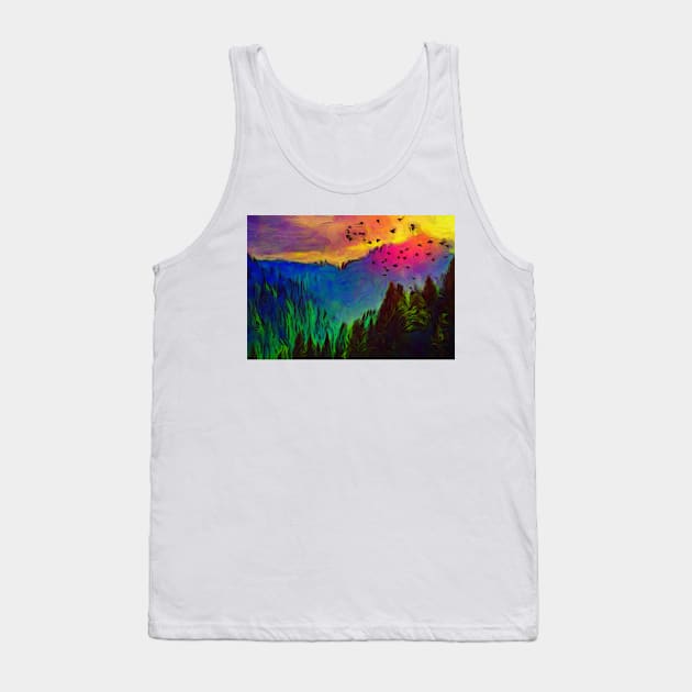 Sunset In The Valley Tank Top by cannibaljp